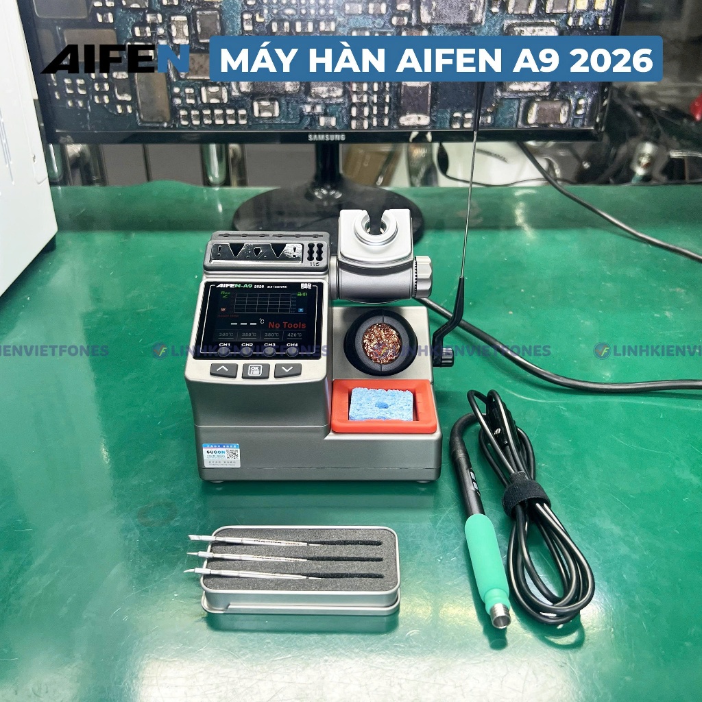 TRẠM MÁY HÀN AIFEN A9 BẢN 2026 kèm mũi hàn