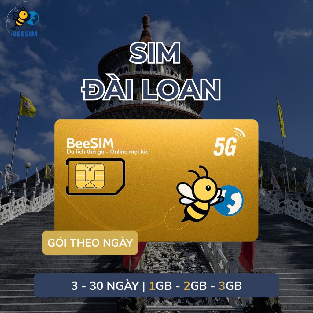 [SIM VẬT LÝ] SIM Du Lịch Đài Loan | Gói Theo Ngày 1GB / 2GB / 3GB | SIM Vật Lý