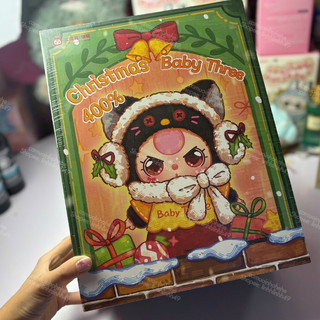   Sẵn  Baby Three 400% Noel Hộp Mù Gấu Bông Noel Giáng Sinh Dễ Thương 