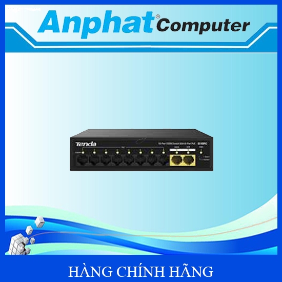 Switch 8 Port PoE TENDA S110PC - Hàng Chính Hãng