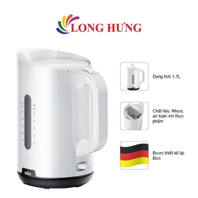 Bình đun siêu Braun WK1100 - Hàng chính hãng