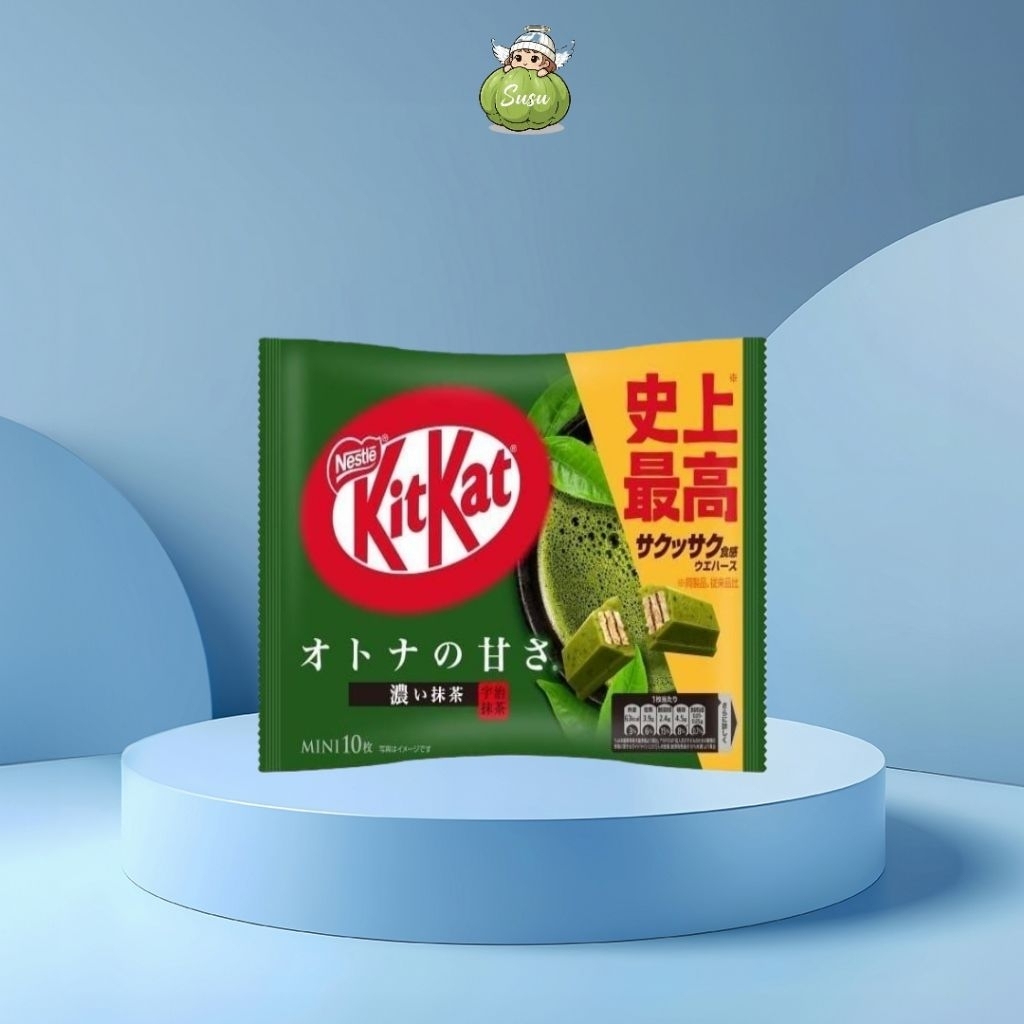 Bánh Xốp Nestlé KitKat Mini Matcha Hương Trà Xanh Nhật Bản Thanh Mát – Giòn Tan Hấp Dẫn 136gr/hộp