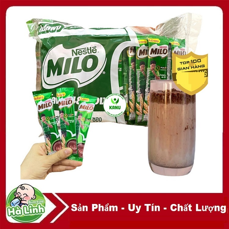 [Hàng hot hit] 1 Bịch MILO bột 48 gói nhỏ, sữa milo, milo thái, sữa milo hoà tan Date 2026