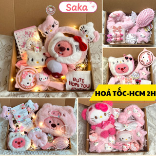 Set Quà Hello Kitty - Quà Tặng Sinh Nhật Bạn Gái/ Bạn Thân/ Tặng Kỷ Niệm Màu Hồng Dễ Thương - Saka Home K01