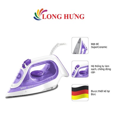 Bàn ủi hơi nước Braun SI3042VI - Hàng chính hãng