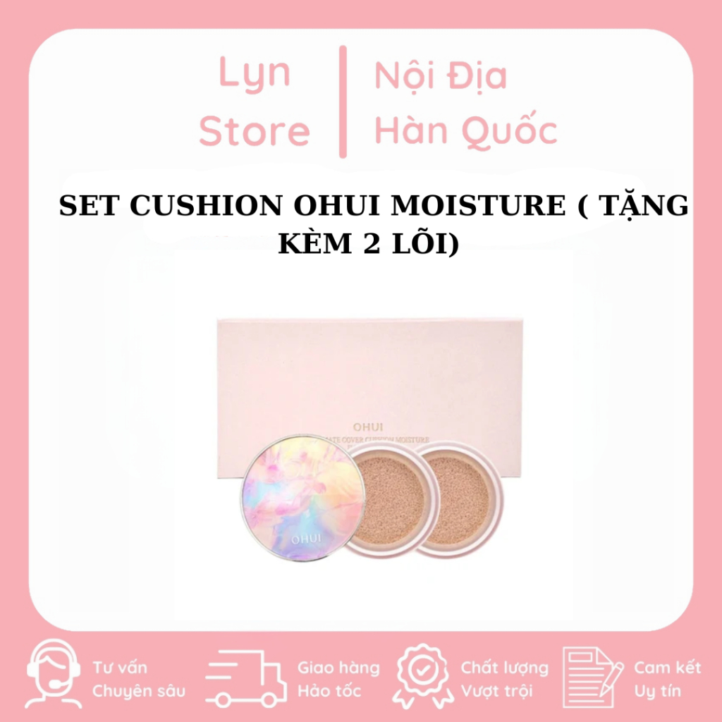 Set Cushion OHUI ULTIMATE COVER CUSHION MOISTURE