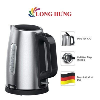 Bình đun siêu tốc Braun WK1500BK - Hàng chính hãng