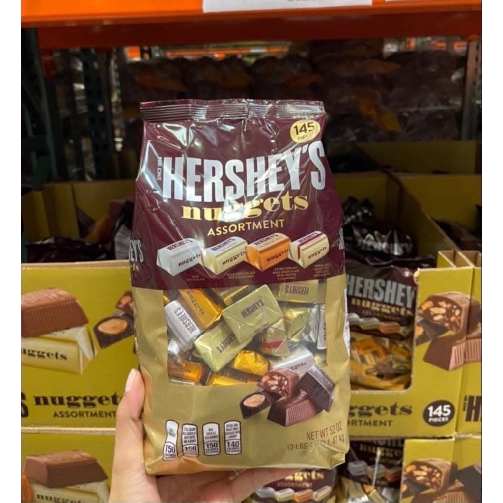 Kẹo  Chocolate Hershey'S Nuggets 145 viên 1,47kg