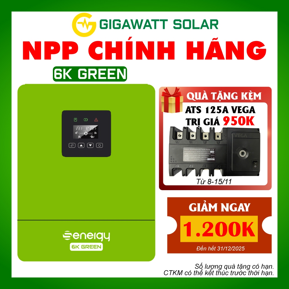 Inverter Hybrid Senergy 6kW SE 6K GREEN