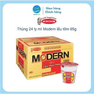   Date mới  Thùng 24 Mì ly ăn liền Modern lẩu tôm 