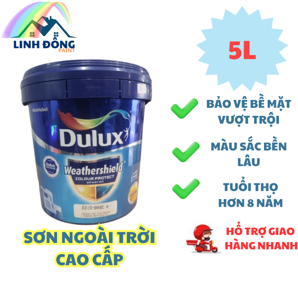 SƠN NƯỚC DULUX WEATHERSHIELD CAO CẤP CHÍNH HÃNG - MÀU SẮC INBOX THEO Ý KHÁC HÀNG