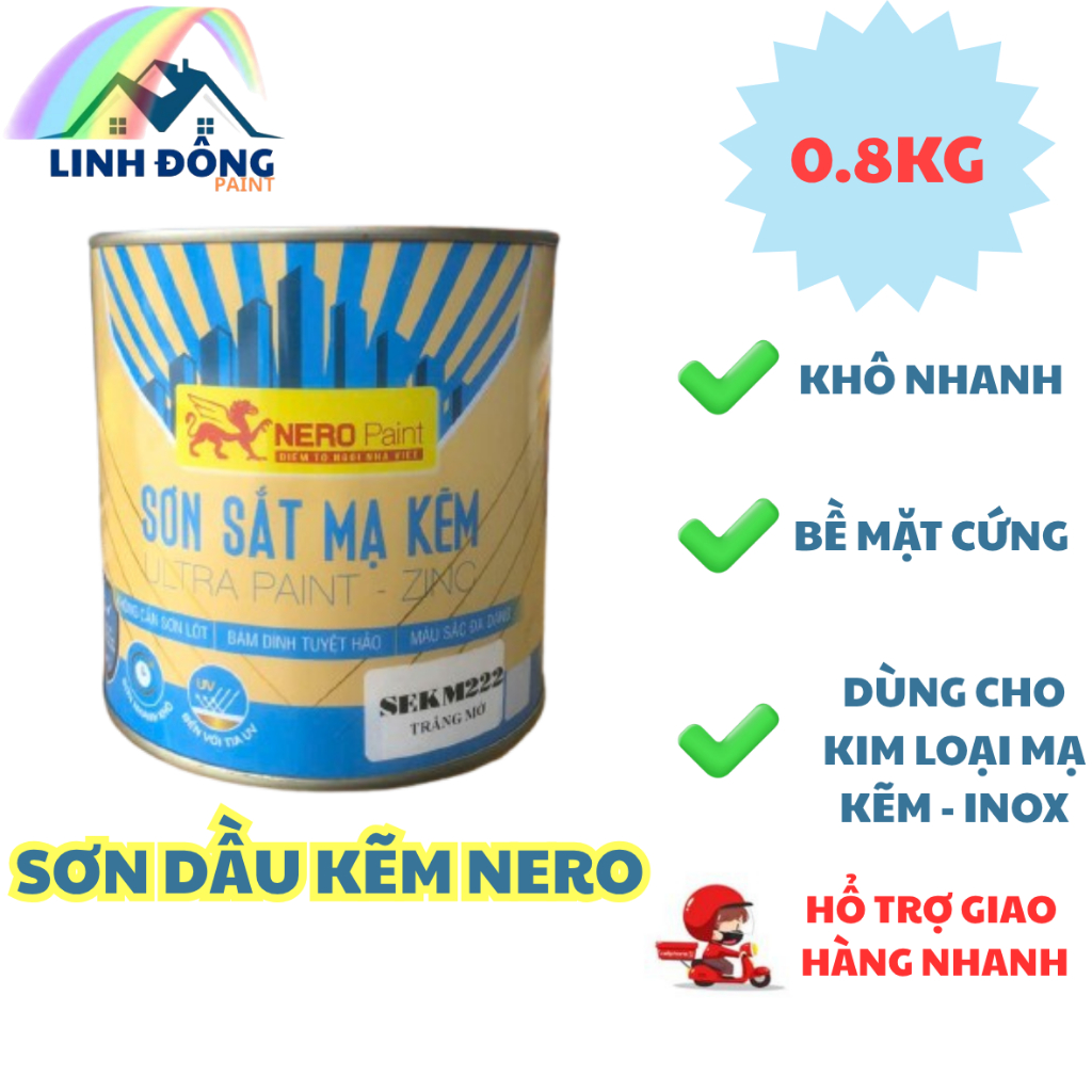 SƠN DẦU KẼM NERO GIÁ TỐT - DÙNG CHO BỀ MẶT MẠ KẼM & INOX.