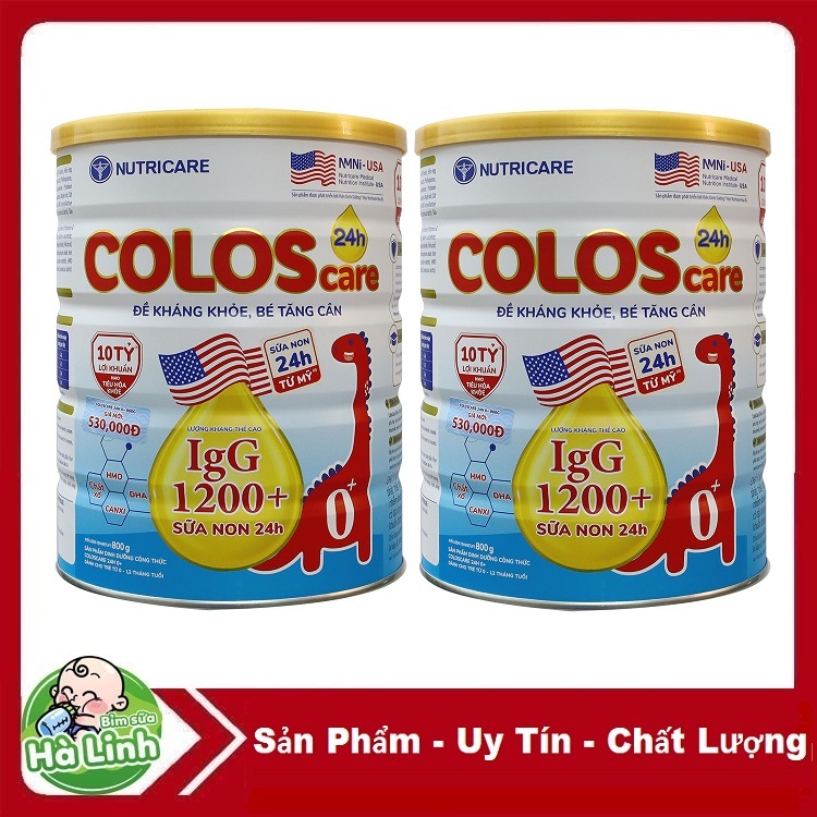 Combo 2 Lon Sữa Coloscare số 0 800g [Date 2028]