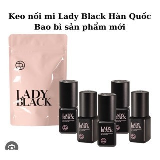 New Keo Nối Mi Siêu Bền ,Keo Nối Mi Lady Black, Khô 3-4S, Độ Bền 6-8 Tuần, Chai 5ml [ Lệ Quyên ]