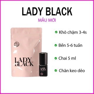 New Keo Nối Mi Siêu Bền ,Keo Nối Mi Lady Black, Khô 3-4S, Độ Bền 6-8 Tuần, Chai 5ml [ Lệ Quyên ]