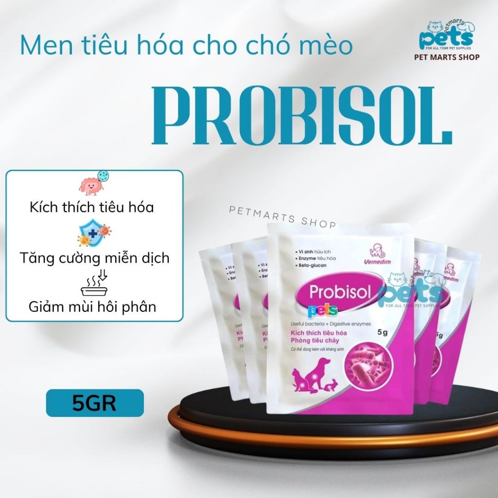 Probisol Men Tiêu Hoá Cho Chó Mèo 5g
