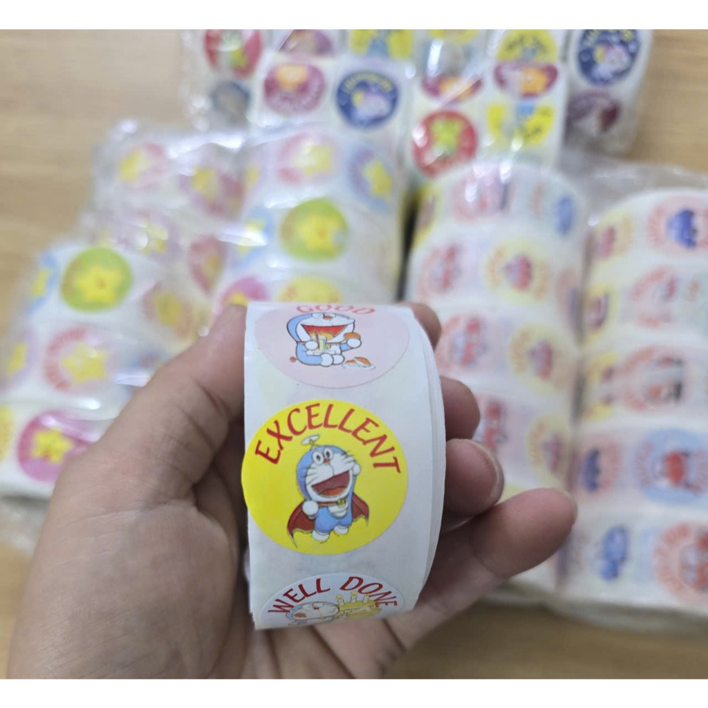 Sticker khen thưởng  mỗi cuộn 500 stickers