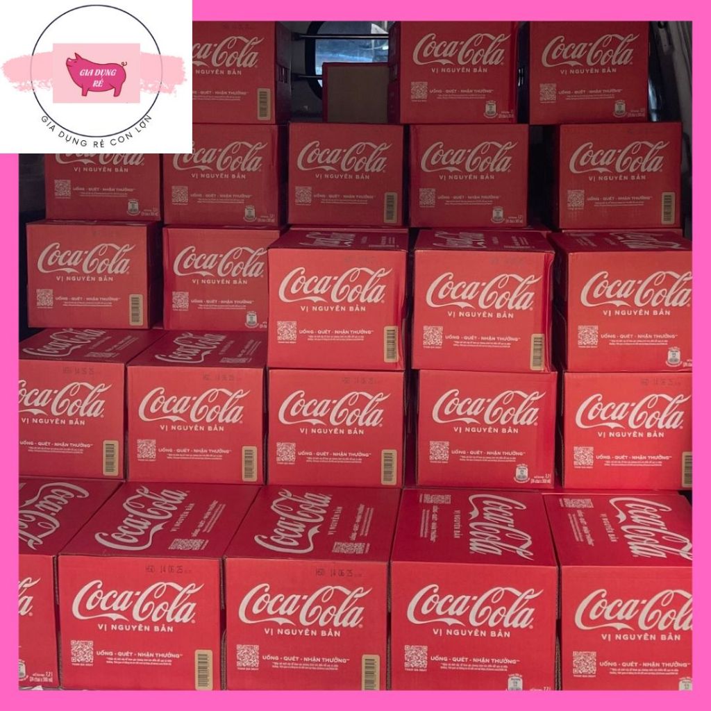 [ship toàn quốc] Thùng 24 chai COCA-COLA 300ml Nước ngọt giải khát chai (300ml x 24)