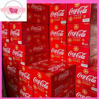  THÙNG 24 Chai Nước Ngọt Giải Khát Có Ga Coca-Cola 300ml Fanta 300ml C2 225ml   BAO BÌ THAY ĐỔI TÙY ĐỢT NHẬP DATE XA  