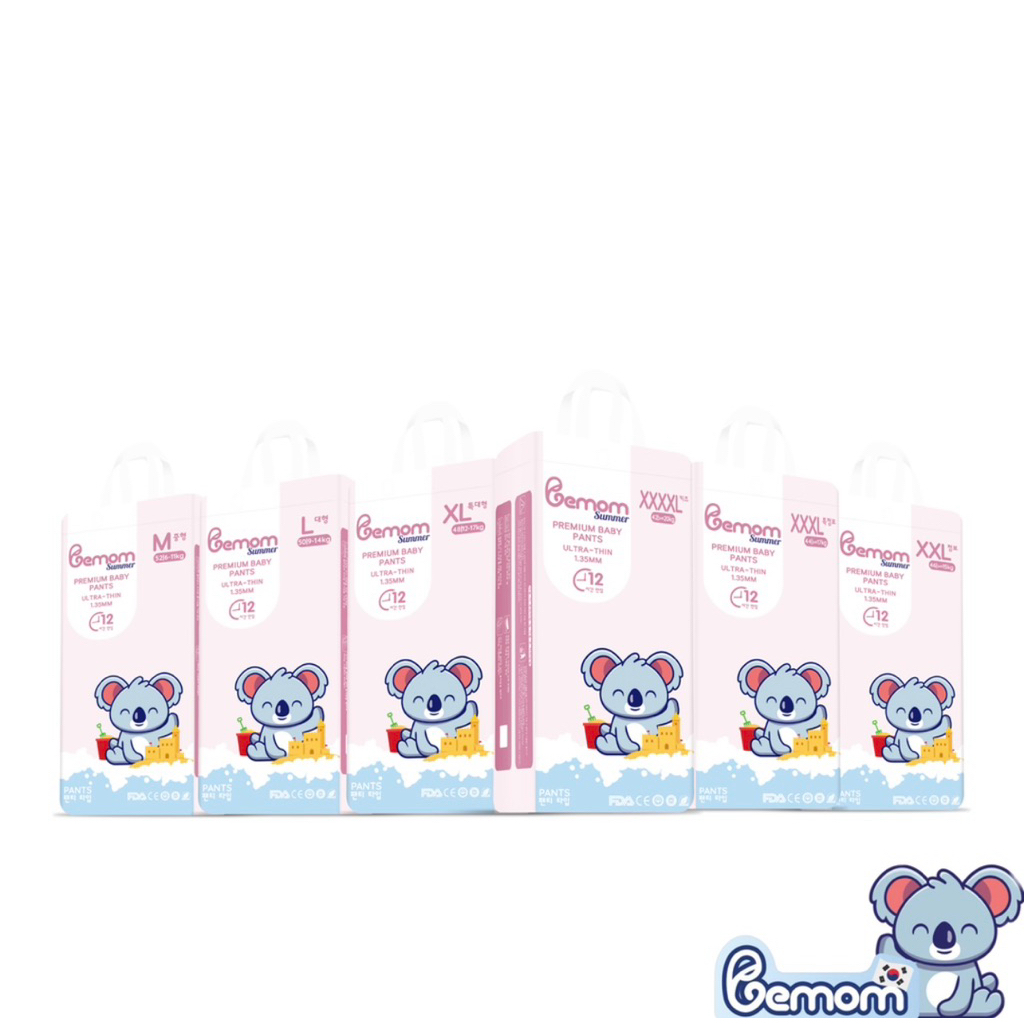 Tã Bỉm Bemom summer chính hãng full size NB/S/M/L/XL/2XL/3XL/4XL