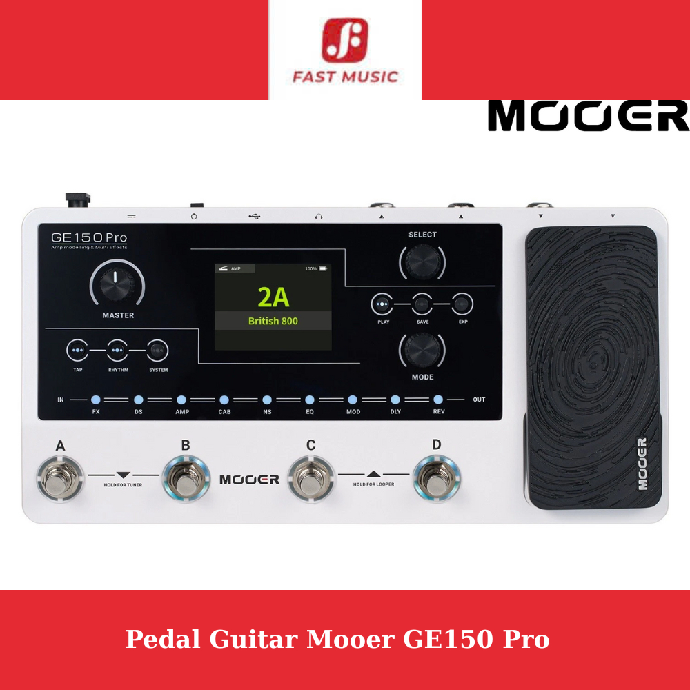 Phơ Pedal Guitar Mooer GE150 Pro Chính Hãng Tặng Kèm Tiếng Đi Show