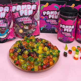  Kẹo dẻo có nhân Panda Pẻn Kẹo nhập khẩu Đức hương trái cây tự nhiên không chảy nước 