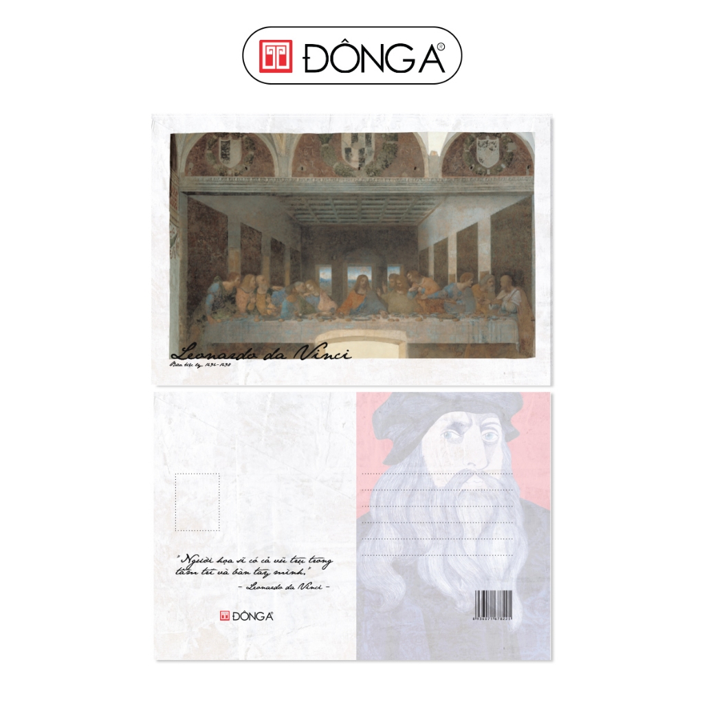 Đông A - Postcard - Leonardo Da Vinci (Tùy chọn)