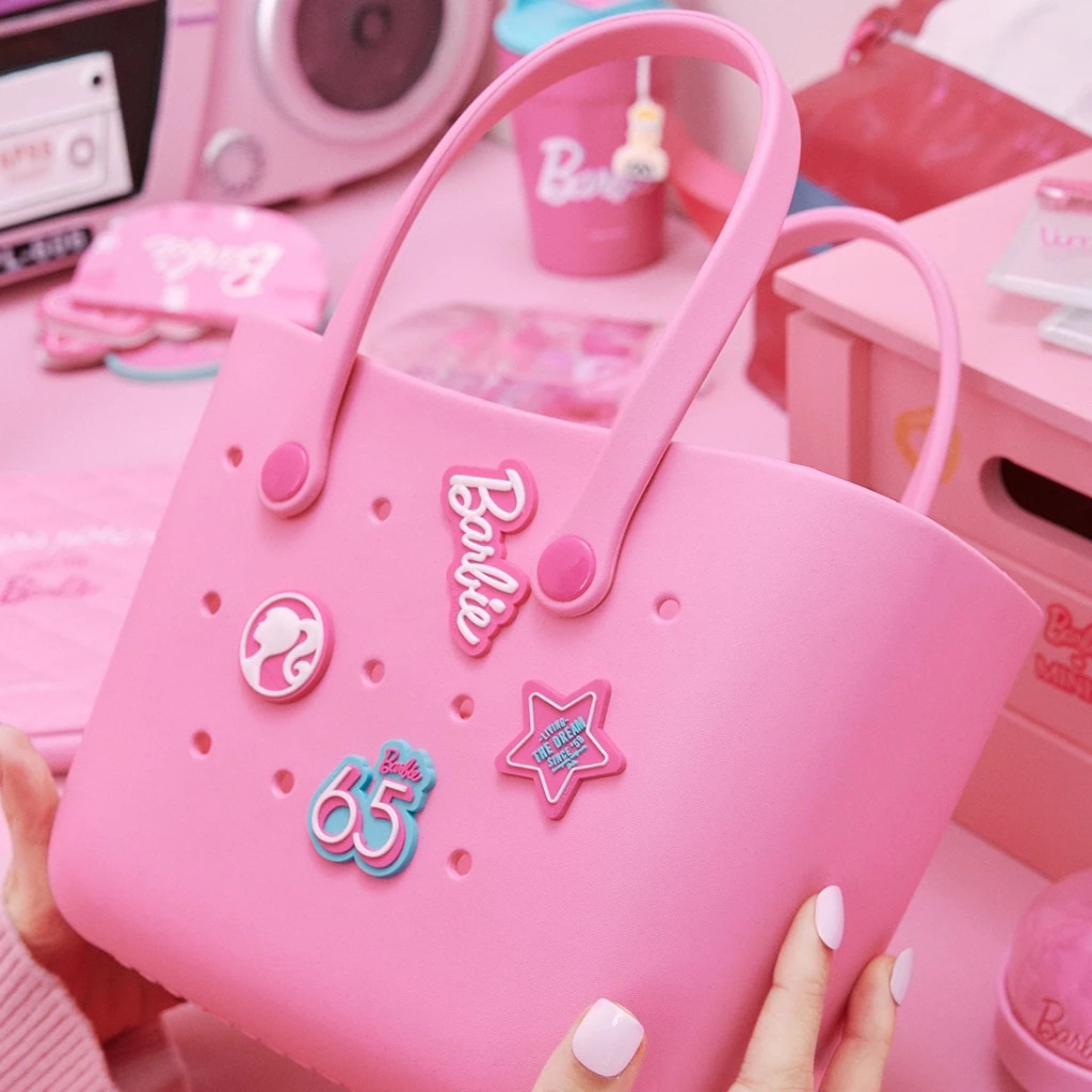 Túi Barbie Miniso, túi chống nước, túi đi biển cực xinh cho mẹ và bé