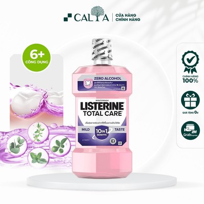 Nước Súc Miệng Listerine Total Care Zero Chai Hồng - Total Care Zero Alcohol Mouthwash 750ml