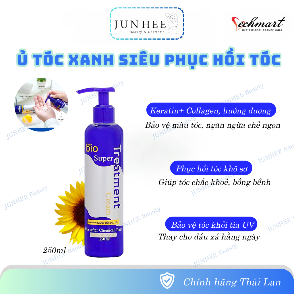 [ JUNHEE AUTH ] Ủ tóc Bio Super Treatment Cream 250ml dạng chai
