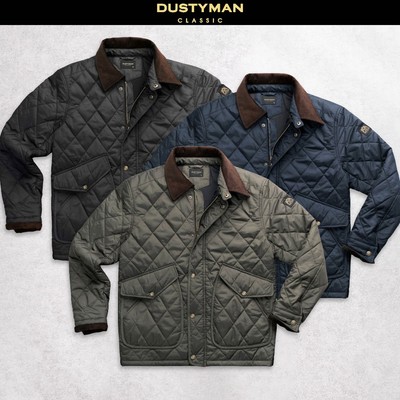 Áo Khoác Phao Nam Dustyman The Country Field Quilted, Chần Bông 3 Lớp, Giữ Ấm Tốt, Lịch lãm