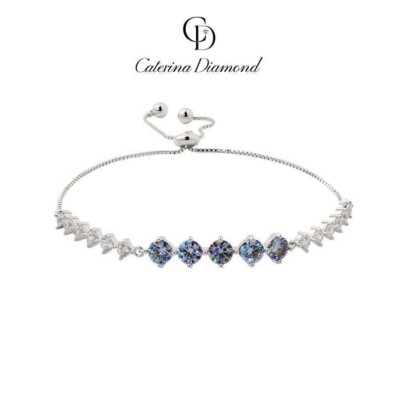 Vòng tay Kim Cương Moissanite Caterina Diamond Aurora Moissanite Bracelet DB023