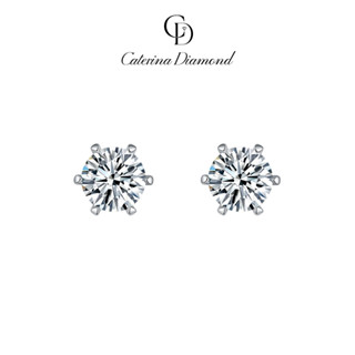  Khuyên tai nữ kim cương Moissanite 0,5 Carat Caterina Diamond Classic Six-Claw DE016 