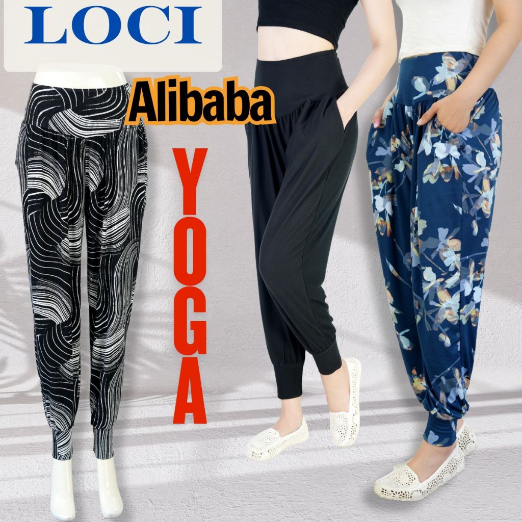 Quần Alibaba Nữ Tập Yoga, zumba - Quần Tập Erobic Nữ - Quần Ống Rộng Bigsize Nữ - Loci Shop