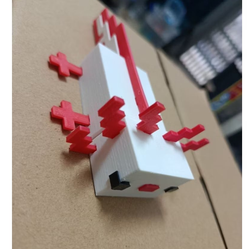 Đồ Chơi Minecraft Nhân Vật Axolotl Minecraft Mô Hình Lắp Ráp Nhân Vật