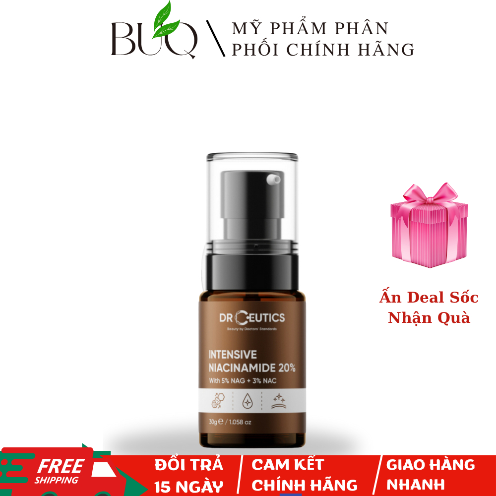 Tinh chất Niacinamide DrCeutics Intensive Niacinamide 20% Mờ Thâm Sáng Da (30g)
