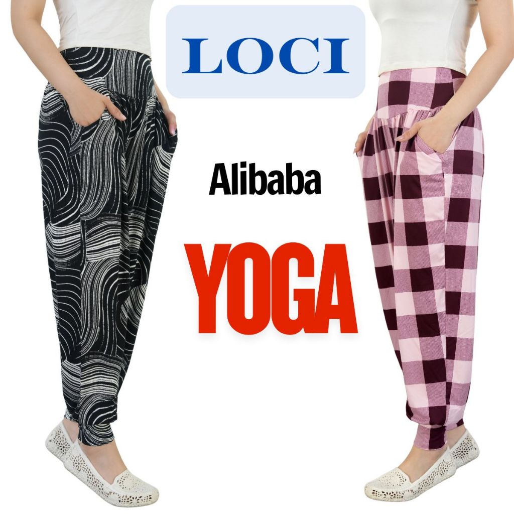 Quần Tập Yoga Loci - Quần Alibaba Nữ Big Size Co Giãn Thoải Mái Có Túi Tiện Dụng - Loci Shop