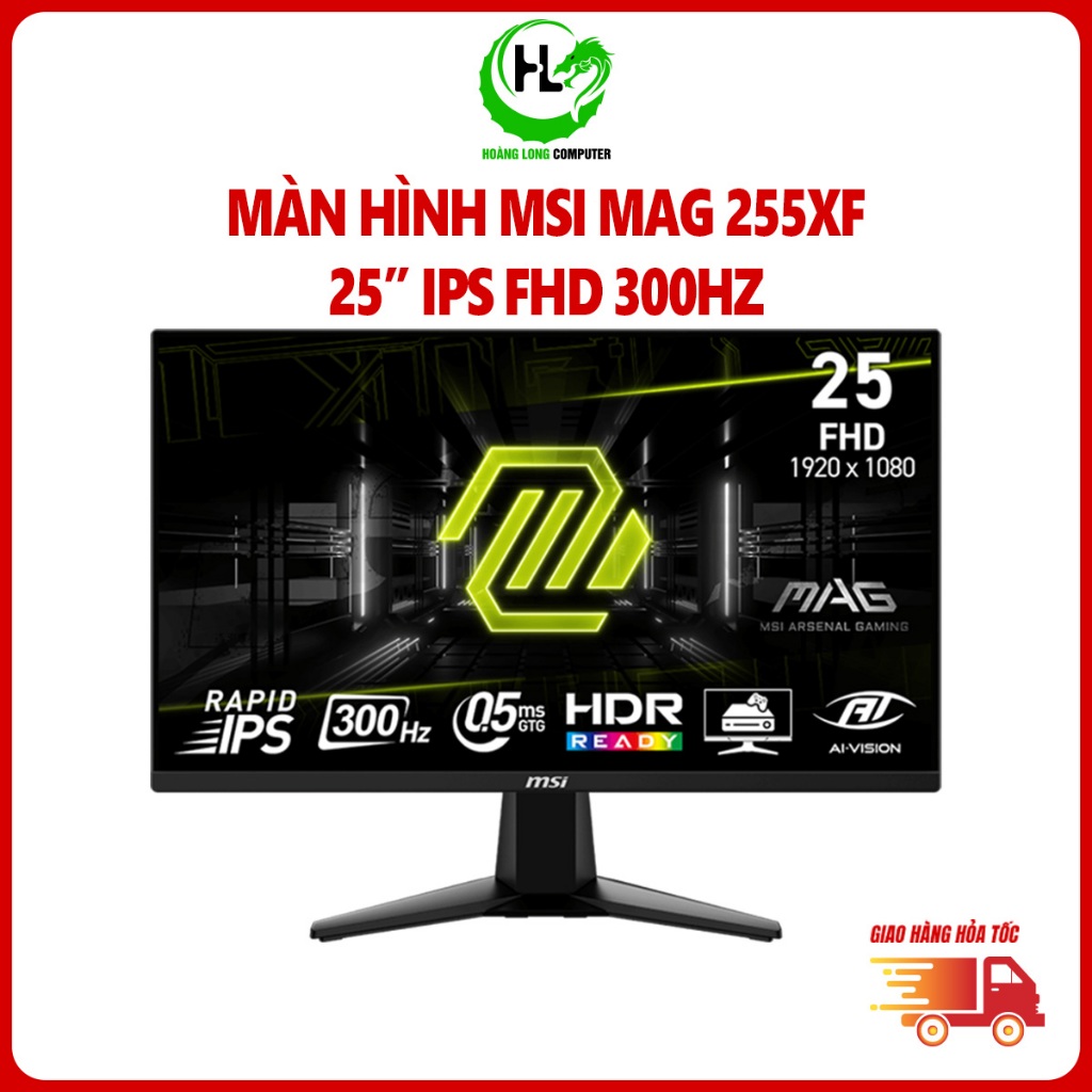 Màn Hình MSI MAG 255XF 25 Inch 300Hz Rapid IPS Full HD 0.5ms Chuyên Game FPS - Hàng Chính Hãng