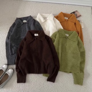   HÀNG QC  LOẠI 1  ÁO KHOÁC LEN XÙ CỔ POLO KHOÁ KÉO NHIỀU MÀU SIÊU XINH 2MONDAY AK16 