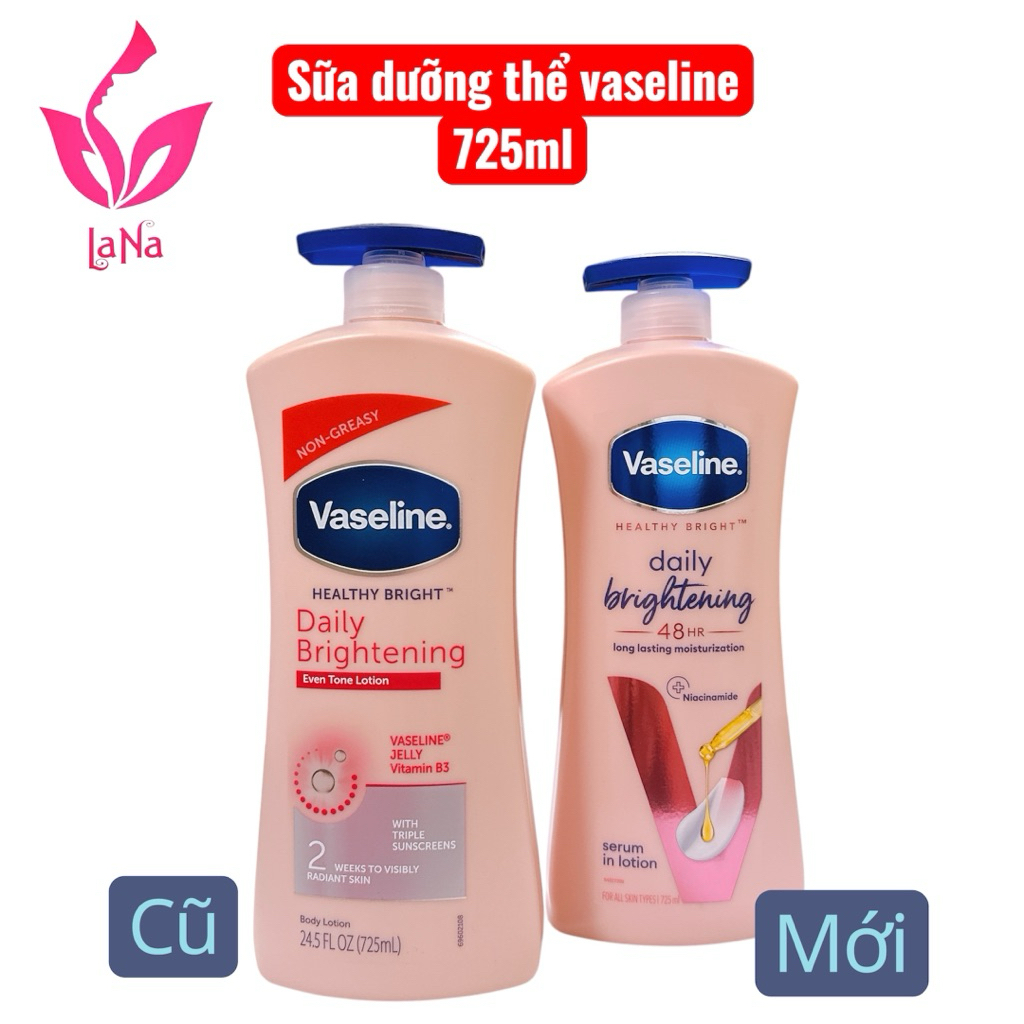 (Bản mỹ nắp xanh)Sữa dưỡng thể Vaseline Healthy Bright Daily Brightening