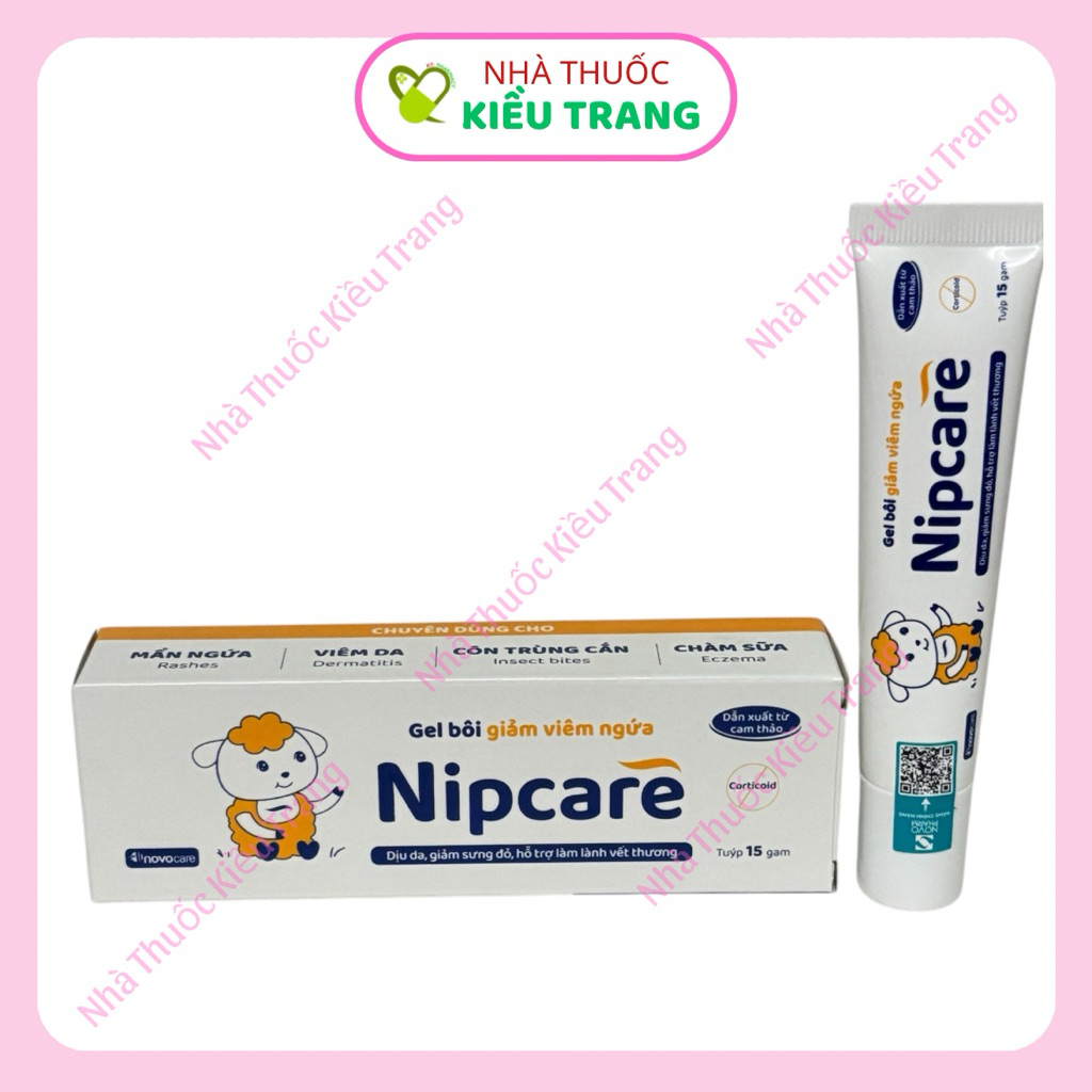 Kem bôi Nipcare 15g - dịu da, giảm ngứa viêm, dưỡng ẩm da