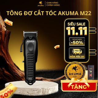  Tông Đơ Cắt Tóc Chuyên Nghiệp AKUMA M22 Chính Hãng Chuyên Fade Máy Khỏe Pin 4h Bảo Hành 6 Tháng 