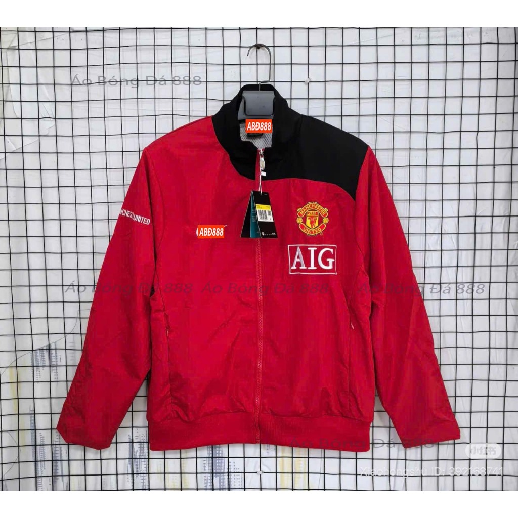 Áo Khoác Nam Chống Thấm Nước, Áo Khoác Manchester United Retro 2009, Áo Phom Âu - Hàng Nhập Thái Lan
