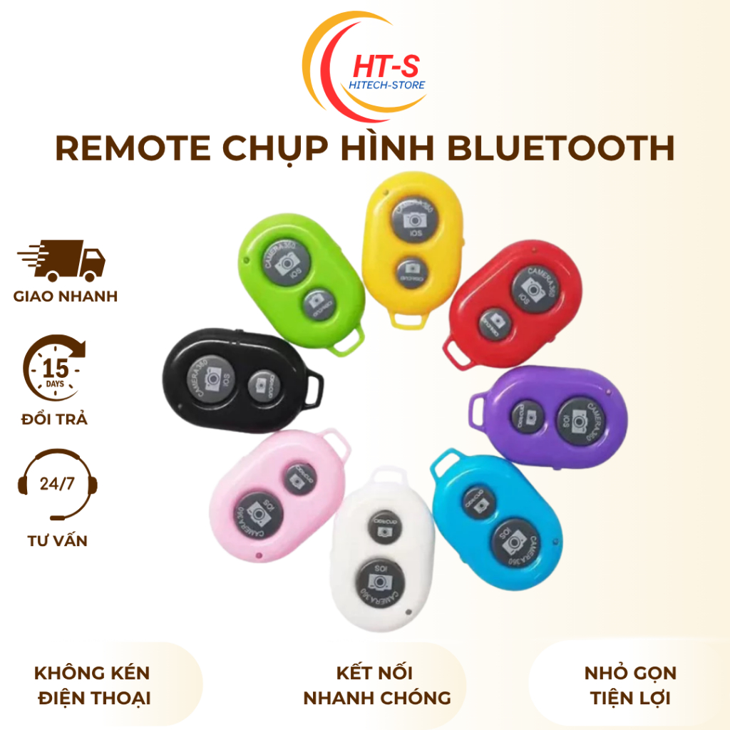 Remote Bluetooth điều khiển điện thoại chụp ảnh từ xa kết nối bluetooth bỏ túi nhỏ gọn