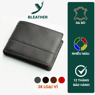  Ví nam da bò thật cao cấp mỏng gọn nhiều ngăn – Phong cách Hàn Quốc – Ví da bò handmade tại xưởng BỤI Leather - V999 