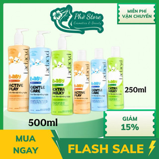  Sữa Tắm Gội Trẻ Em Lactacyd Baby Extra Milky Làm Sạch Dịu Nhẹ và Dưỡng Ẩm Vượt Trội 500ml chai 