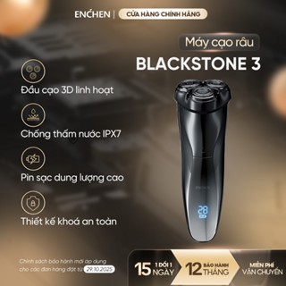 Máy cạo râu Enchen Blackstone 3, máy cạo râu chống nước IPX7, pin sạc, lưỡi dao nổi 3D - BH 12 tháng