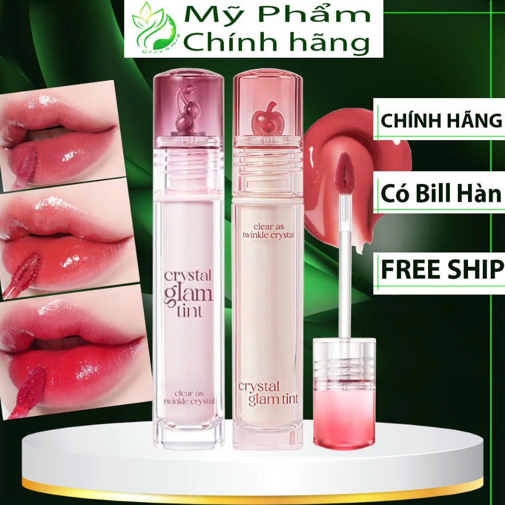 Son Tint Clio Bóng Lì Crystal Glam Tint 3.4g