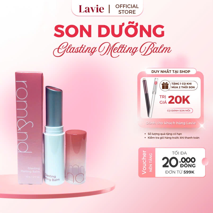 Son Dưỡng Thuần Chay Romand Glasting Melting Balm 06 Kaya Fig Màu hồng đỏ đất