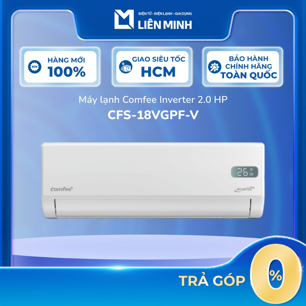 [Shopee - Lắp đặt 0Đ HN HCM] Máy Lạnh Comfee Inverter (2025) CFS-18VGPF-V / CFS-10VGPF-V / CFS-13VGP